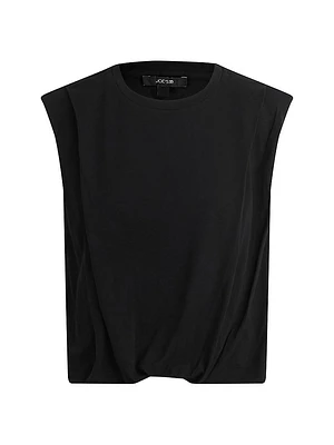 Arden Padded Cotton-Blend Sleeveless T-Shirt