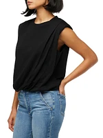 Arden Padded Cotton-Blend Sleeveless T-Shirt