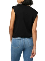 Arden Padded Cotton-Blend Sleeveless T-Shirt