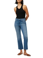 The Callie Boot Cut Crop Jeans