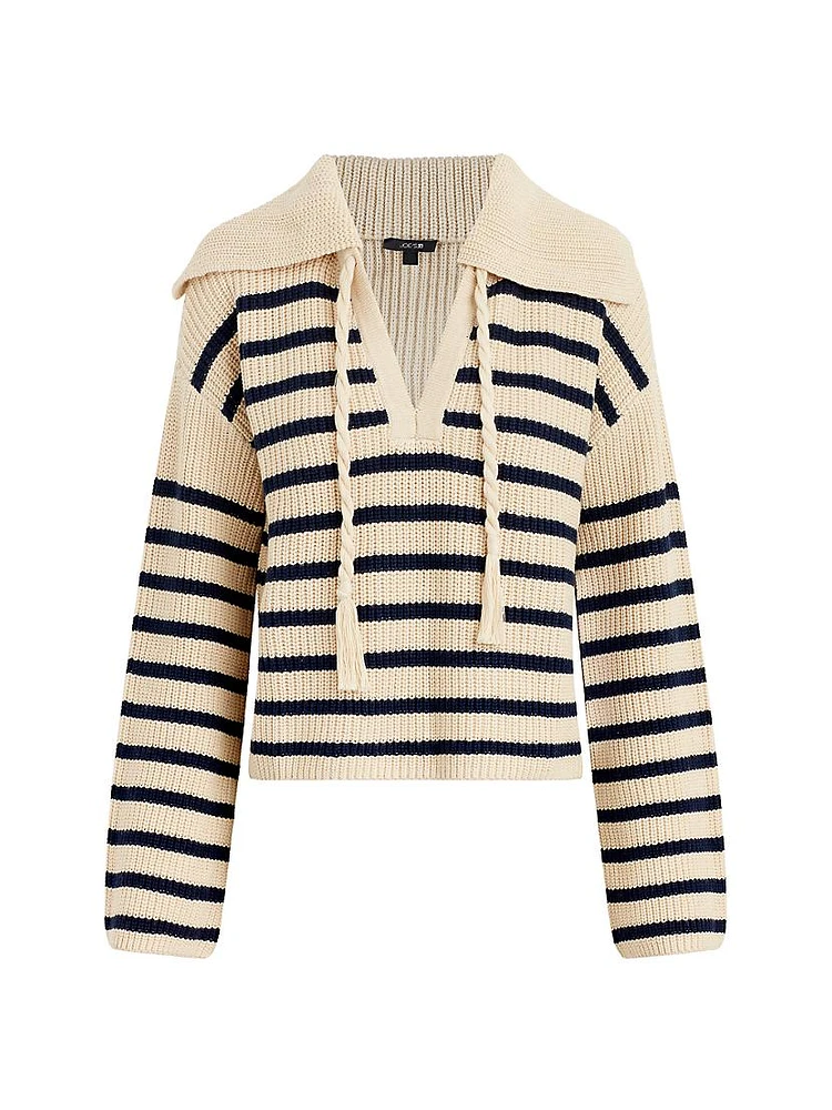 The Sloane Striped Popover Sweater