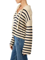 The Sloane Striped Popover Sweater