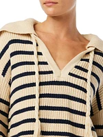 The Sloane Striped Popover Sweater