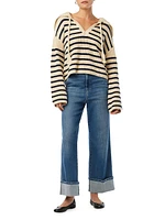 The Sloane Striped Popover Sweater