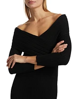 Soraya Off-The-Shoulder Body-Con Dress