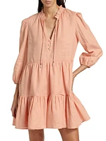 Hawken Linen Tiered Minidress