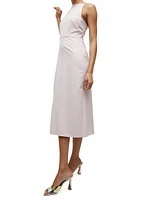 Reese Square-Neck Sleeveless Midi-Dress