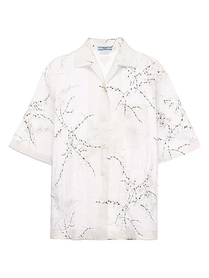 Shirt with Superimposed Embroidery