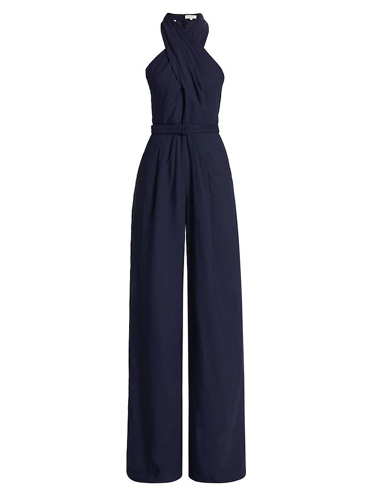 Murphy Ii Linen-Blend Wide-Leg Jumpsuit