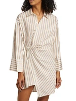 Madison II Striped Cotton Wrap Dress