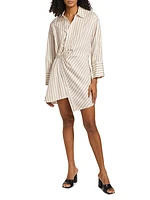 Madison II Striped Cotton Wrap Dress