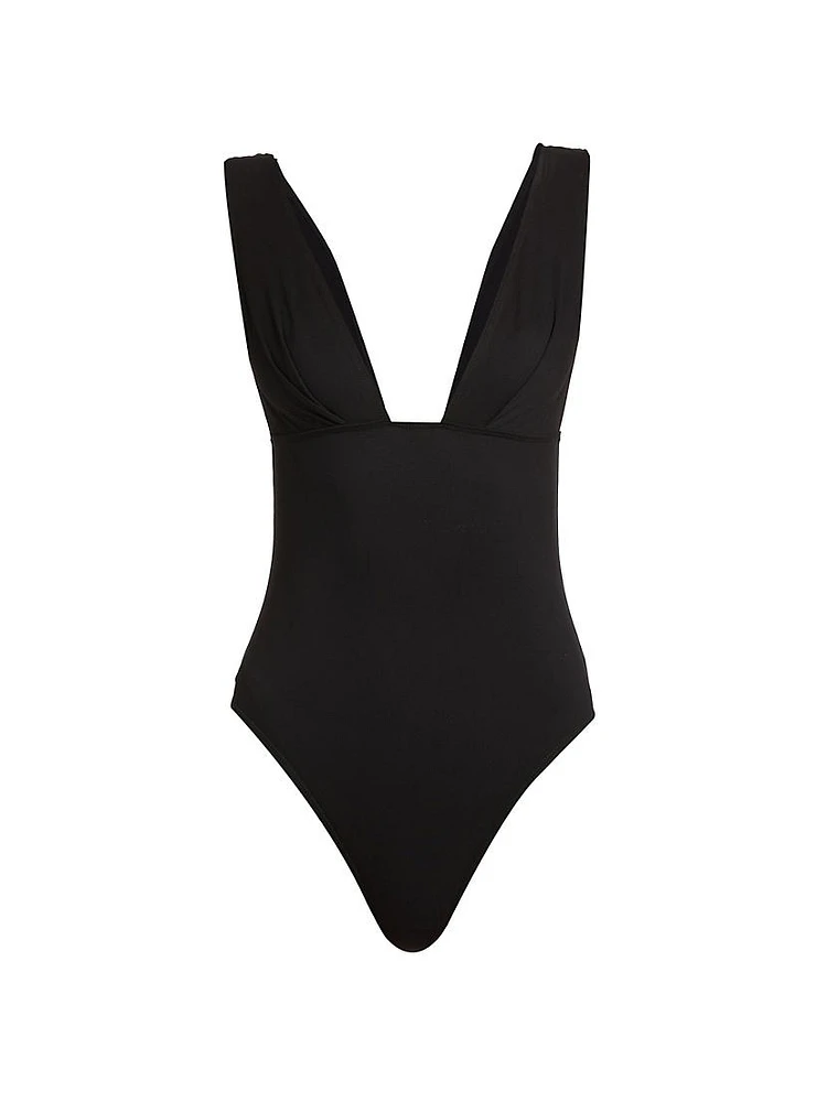 Cora Plunge One-Piece Swimsuit