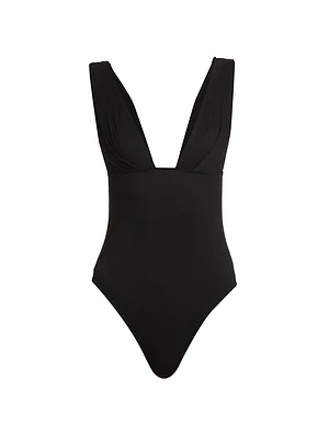 Cora Plunge One-Piece Swimsuit