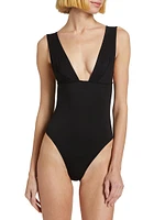 Cora Plunge One-Piece Swimsuit