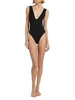 Cora Plunge One-Piece Swimsuit