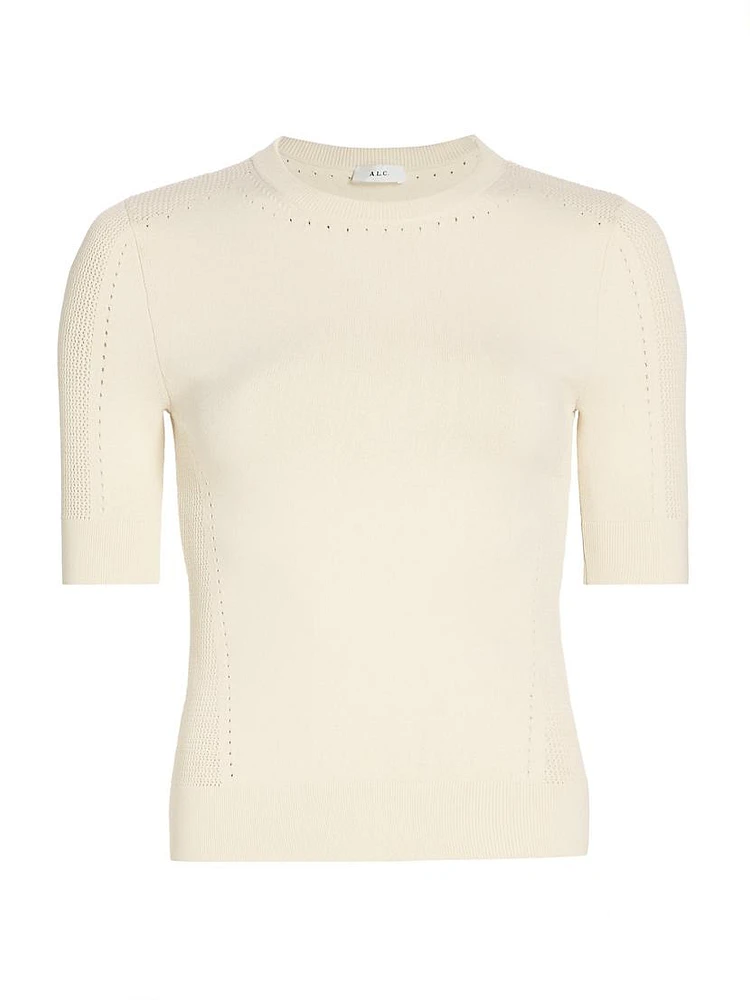 Nash Pointelle Knit Top