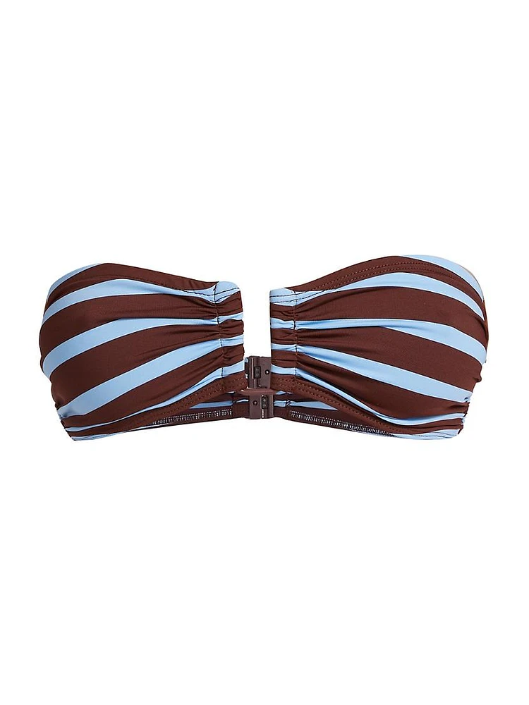 Ella Convertible Stripe Bikini Top