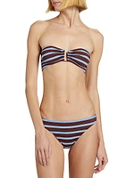 Ella Convertible Stripe Bikini Top