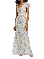 Natura Feather Slip Gown