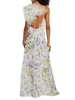 Natura Feather Slip Gown