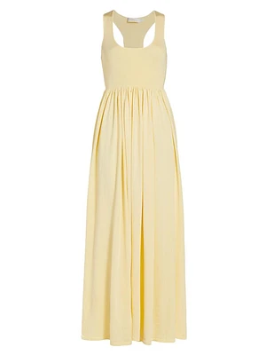 Harmony Metallic Tank Maxi Dress