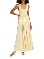 Harmony Metallic Tank Maxi Dress