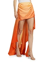 Tranquillity Gradient Silk Scarf Maxi skirt