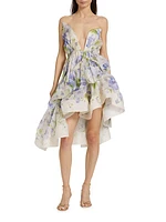 Natura Strapless Linen & Silk Dress