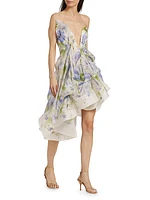 Natura Strapless Linen & Silk Dress