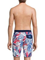 Baja Beachside Jungle Fronds Swim Shorts