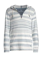 Shoreline Striped Cotton Hoodie