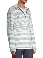 Shoreline Striped Cotton Hoodie