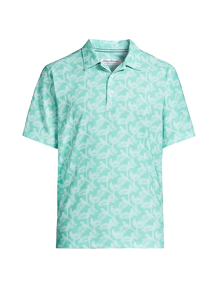 Bahama Coast Parrot Paradise Graphic Polo Shirt