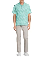 Bahama Coast Parrot Paradise Graphic Polo Shirt