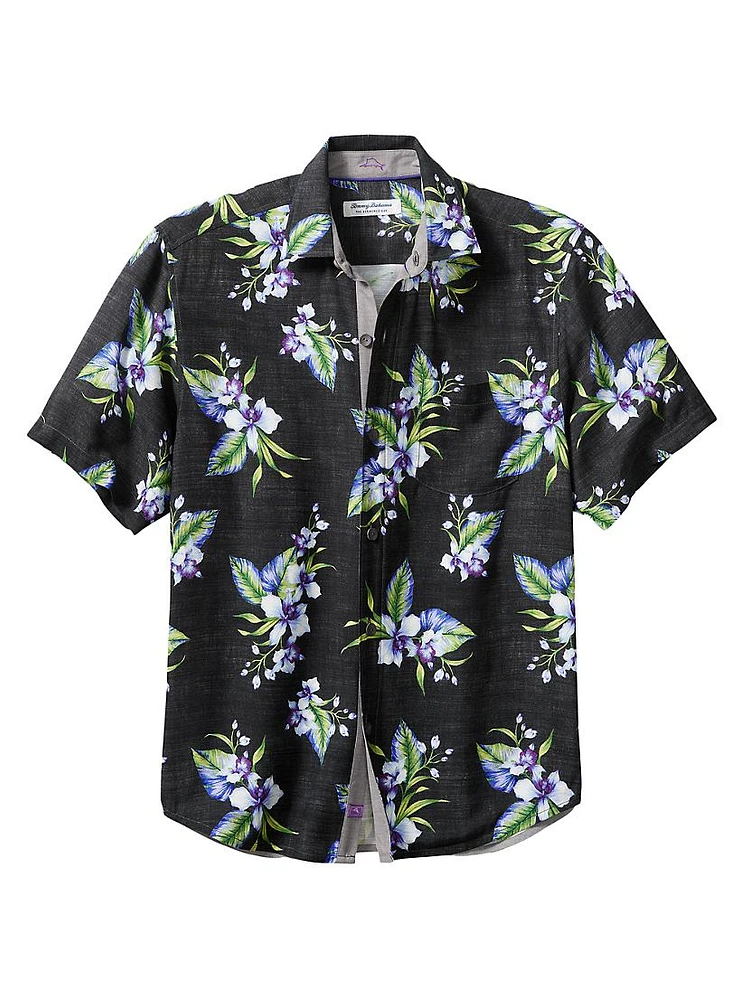 Veracruz Cay Floating Blooms Button-Front Shirt