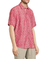 Coconut Point Fleur De Geo Button-Front Shirt