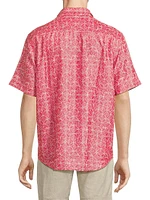 Coconut Point Fleur De Geo Button-Front Shirt