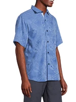 Coconut Point Keep It Frondly Button-Front Shirt