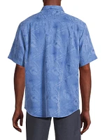 Coconut Point Keep It Frondly Button-Front Shirt