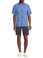 Coconut Point Keep It Frondly Button-Front Shirt