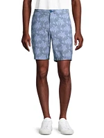 Nova Wave Palm Cotton-Blend Shorts