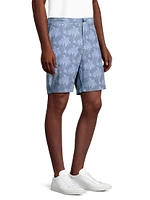 Nova Wave Palm Cotton-Blend Shorts