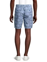 Nova Wave Palm Cotton-Blend Shorts