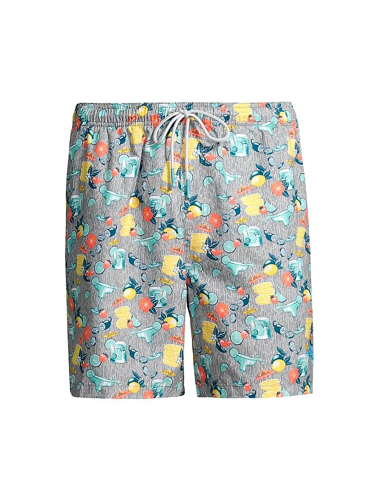 Naples Tales Of A Cocktail Graphic Swim Shorts