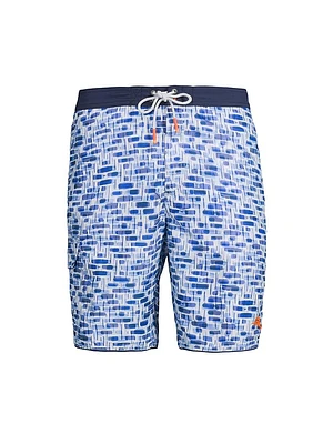 Baja Painted Geo Swim Trunks