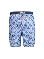 Baja Painted Geo Swim Trunks