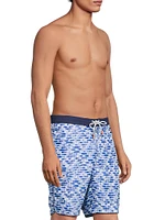 Baja Painted Geo Swim Trunks