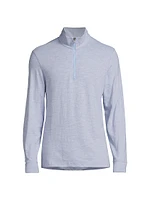 Cotton Quarter-Zip Sweater