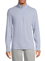 Cotton Quarter-Zip Sweater