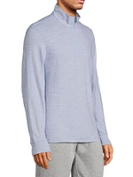 Cotton Quarter-Zip Sweater